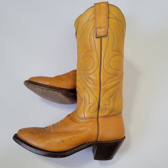 Stewart Boot Co. Men's 4.5/4 or Women's 6/5.5 Handmade Cowboy Western Boots Vtg - Picture 4 of 13